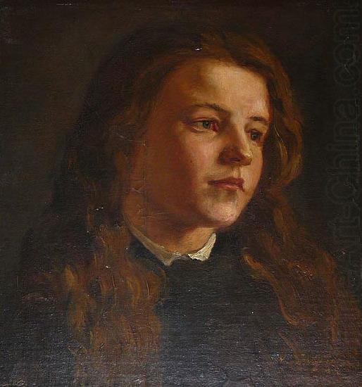 Julie painted in 1873, Knud Bergslien